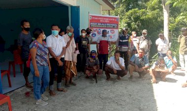 Bhabinkamtibmas-Desa-Bijeli-Gandeng-Masyarakat-Bentuk-Posko-PPKM