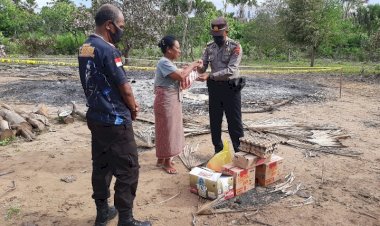Kapolsek-Biboki-Anleu-Bantu-Korban-Kebakaran-Rumah