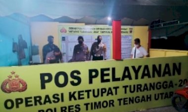 Wakapolres-TTU-Monitor-Pos-Pelayanan-Ops-Ketupat-Turangga-2022