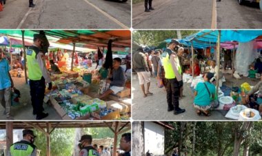 Polsek-Insana-Atasi-Kemacetan-dan-Antisipasi-Kriminal-di-Pasar-Maubesi