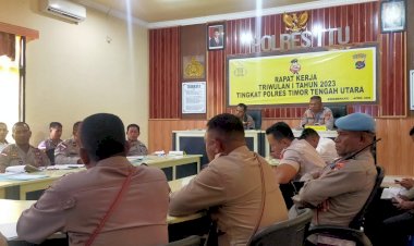 Kapolres-TTU-Melaksanakan-Evaluasi-Tahapan-Pilkades