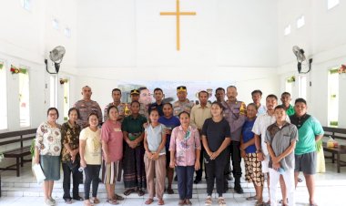 Polres-TTU-Sapa-Jemaat-Gmit-Paulus-Wini:-Minggu-Kasih,-Bersama-Ciptakan-Kondisi-Aman