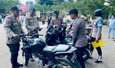 Wakapolres-TTU-Pimpin-Penertiban-dan-Gakum-Berlalu-Lintas-Bagi-Personel