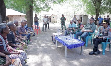 Tatap-Muka-Bupati-TTU-dan-Kapolres-Dengan-Warga-Inbate:-Adat-Sebagai-Solusi-Penyelesaian-Masalah-di-Perbatasan