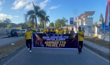 Jalan-Santai-Bersama-“Nada-Harapan-TTU-untuk-Flores”,-Polres-TTU-Galang-Donasi-dan-Perkuat-Sinergitas-Bersama-Masyarakat