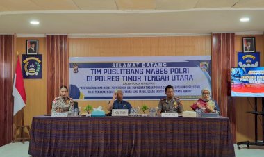 Polres-TTU-Sambut-Tim-Puslitbang-Polri,-Dukung-Penelitian-Kesesuaian-Norma-Indeks-Penyelidikan-dan-Penyidikan-Tindak-Pidana