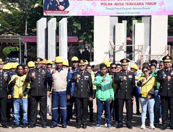 Apel Kebangsaan Polda NTT: Ojol dan Buruh Kompak Jaga Persatuan, Tolak Intoleransi dan Radikalisme