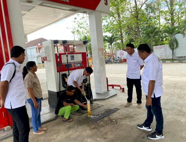 Polres TTU Lakukan Pengawasan di Tiga SPBU Pastikan Kualitas dan Takaran BBM Bersubsidi