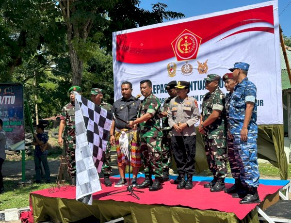 BINFUNGTASWILNAS 2025: Sinergitas TNI–Polri dan Pemda Wujudkan Kepedulian di Perbatasan TTU