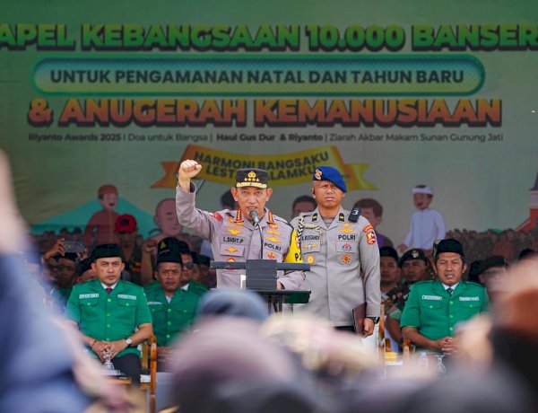 Kapolri Pimpin Apel Kebangsaan Banser, Perkuat Sinergi Pengamanan Natal 2025 dan Tahun Baru 2026
