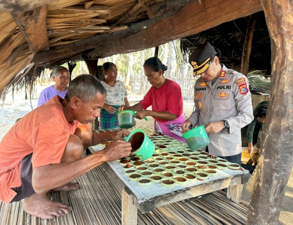 Dukung Langkah Kapolres TTU, Tokoh Agama dan Pemerintah Desa Tuamese Sepakat Olah Nira Menjadi Gula Merah