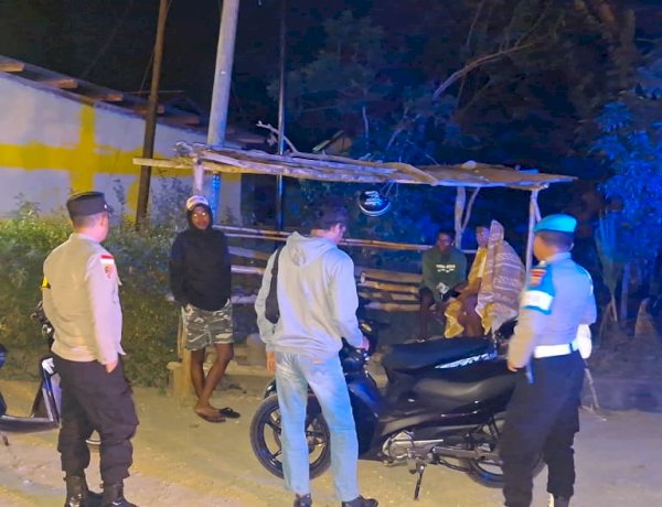 Patroli Presisi Lampu Biru Polres TTU Intensifkan Pencegahan Kriminalitas di Kota Kefamenanu