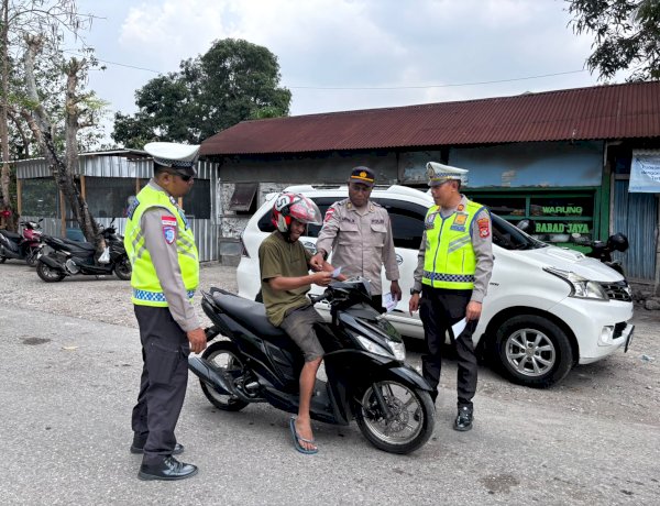 Operasi Patuh Turangga 2026, Polres TTU Intensifkan Penertiban Lalu Lintas di Jalan El Tari Kefamenanu