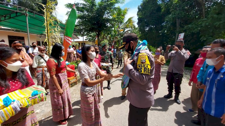 Dukung Perekonomian Masyarakat di Masa Pandemi, Polres TTU Launching  Tiga Kampung Tangguh Nusantara di Desa Nifuboke
