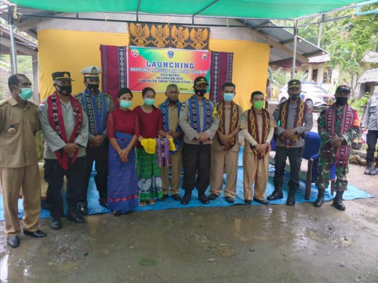 Tingkatkan Ketahanan Pangan, Polres TTU Launching Kampung Tangguh Desa Batnes