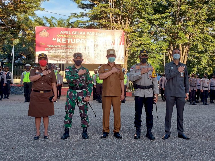 Polres TTU Gandeng TNI dan Pemda Bangun Tiga Pos Jaga Jelang Idul Fitri