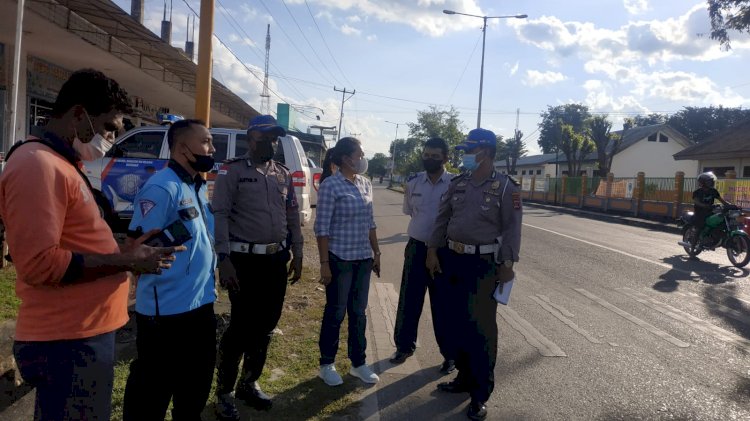 Polres TTU Kawal Survei Rencana Pemasangan CCTV di Trafick Light