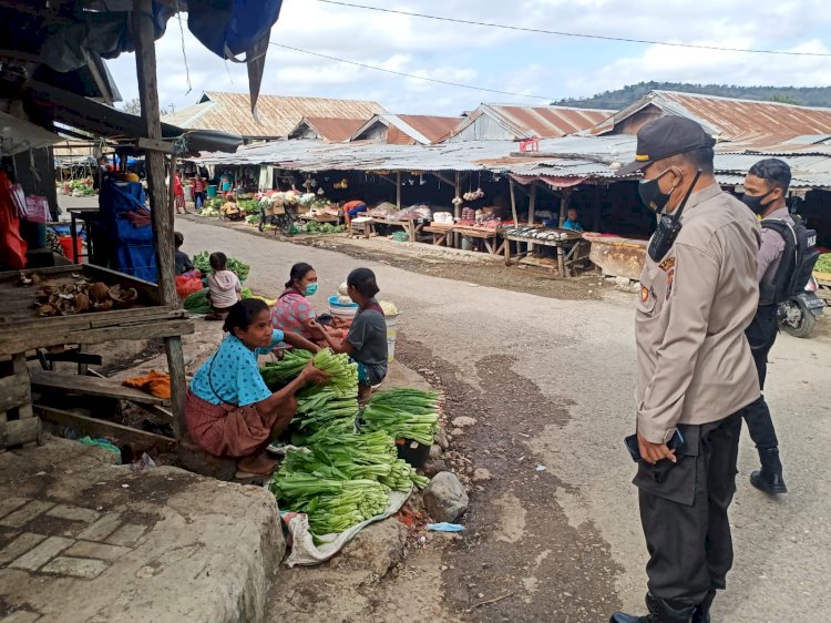 Polres TTU Geledah Pasar Lama dan Pasar Baru, Aktivitas Dagang Batas Pukul 20.00 wita