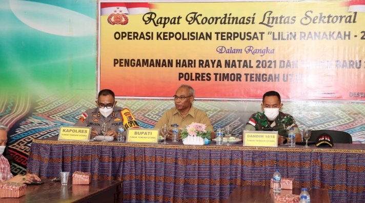 Polres TTU Gelar Rakor Lintas Sektoral Ops Lilin Ranakah 2021