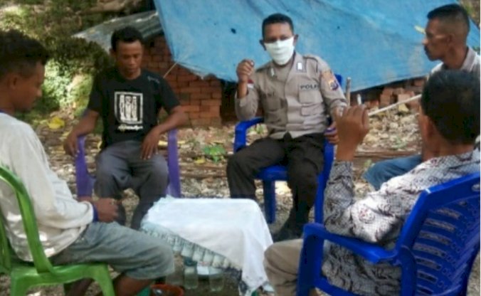 Bhabinkamtibmas Noebaun Serap Aspirasi dan Informasi Gangguan Kamtibmas