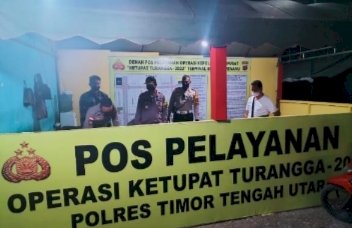 Wakapolres TTU Monitor Pos Pelayanan Ops Ketupat Turangga 2022