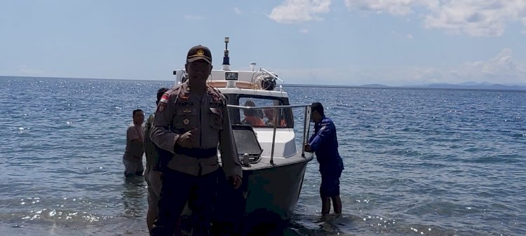Cegah Pencurian Ikan dan Penyelundupan BBM, Polsek Insut Lakukan Patroli Laut