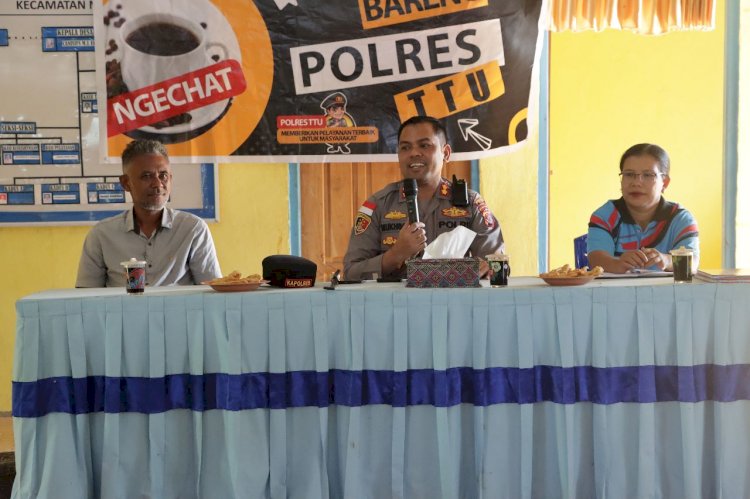 Jumat Curhat di Desa Banfanu, Kapolres TTU Sampaikan Pesan Kamtibmas dan Peran Restoratif Justice