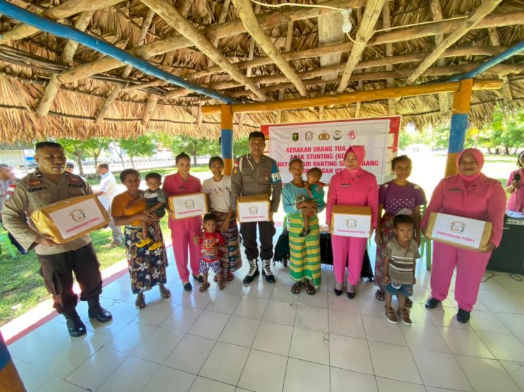 Implementasi Program Gotas, Polsek Insana Utara Bantu Anak Penderita Stunting