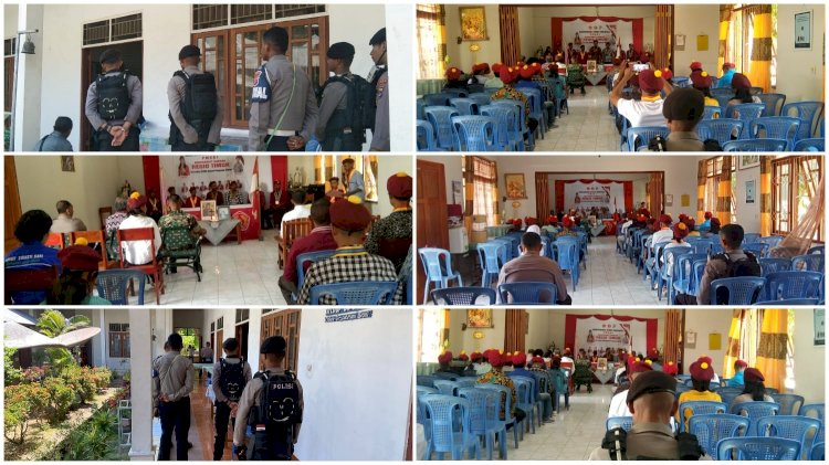 Anggota Polres TTU Amankan Kegiatan Konferensi Studi Regional Timor PMKRI