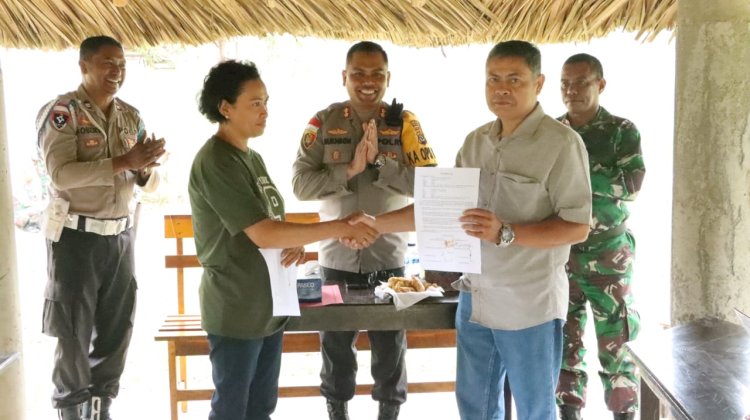 Konflik Sengketa Tanah Raja Taolin Sejak Tahun 2015, Kapolres TTU Hadir Membawa Kedamaian