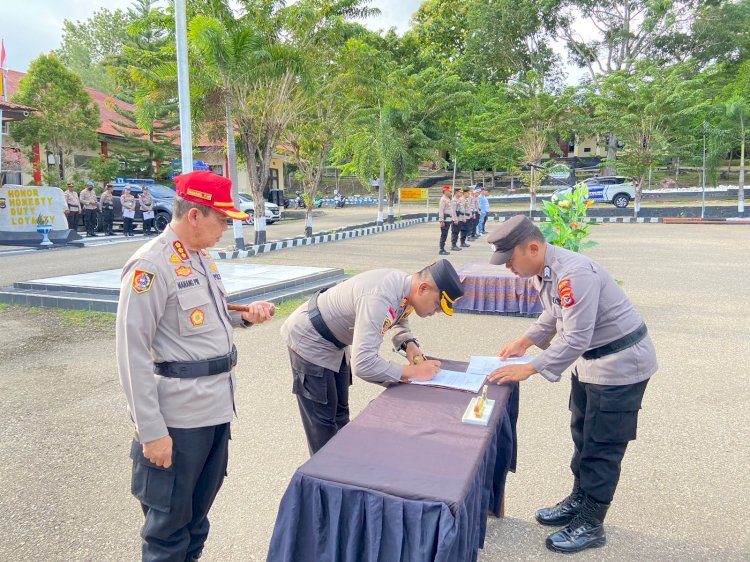 Kapolres TTU Menerima 50 Siswa Diktukba Polri