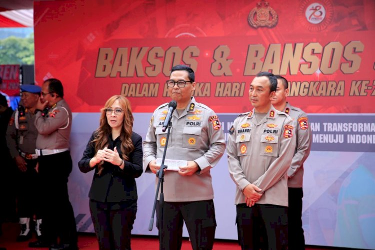 Polri Bangun Fasilitas Air Bersih hingga Perbaiki Tempat Ibadah Sambut Hari Bhayangkara ke-78