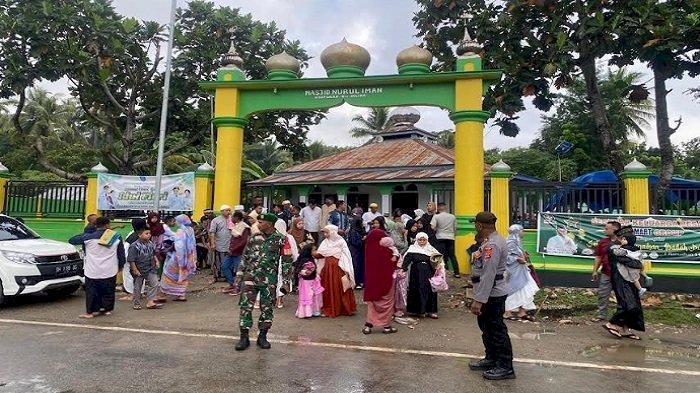 Kolaborasi Polres TTU dan Kodim Lakukan Pengamanan Shalat Ied