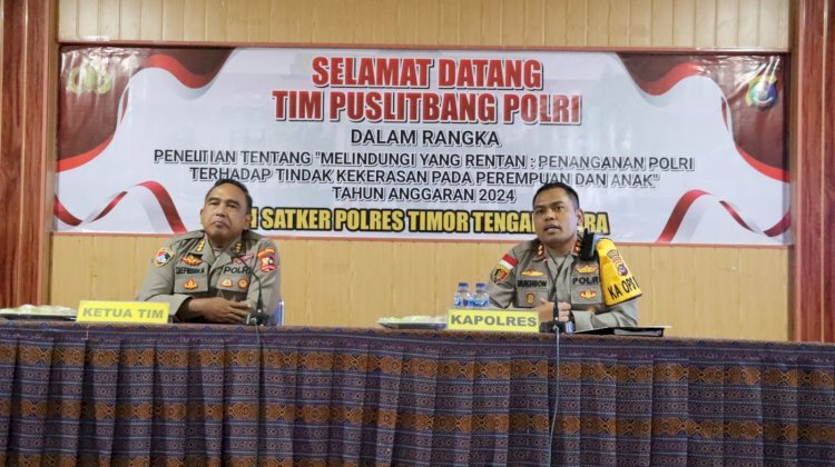 Penelitian Puslitbang Polri di Polres TTU, Wujud Komitmen Melindungi dan Berikan Pelayanan Terbaik Bagi Masyarakat