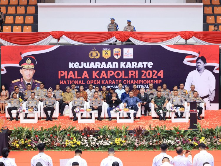 Kapolri Buka National Open Karate Championship di Pakansari Bogor