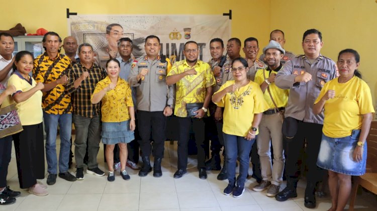 Ciptakan Stabilitas Keamanan Jelang Pilkada 2024, Polres TTU Lakukan Cooling System Bersama Pengurus Partai Golkar