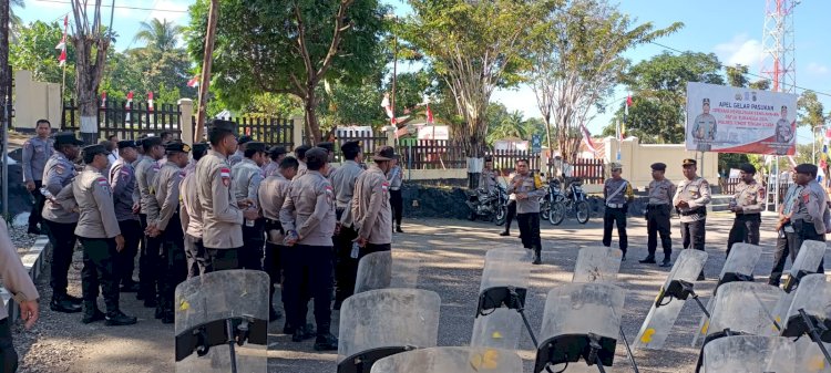 Persiapan Polres TTU dalam Mengamankan Pemilukada: Latihan Dalmas oleh Satuan Sabhara