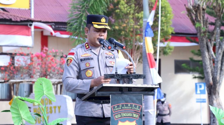 Kapolda NTT Tegaskan Netralitas Polri dalam Pemilu 2024 : Arahan Kapolres TTU pada Apel Pagi