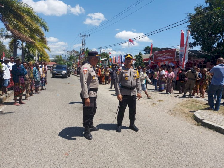 213 Personil Polres TTU Dikerahkan Mengamankan Proses Pendaftaran Paket Tulus