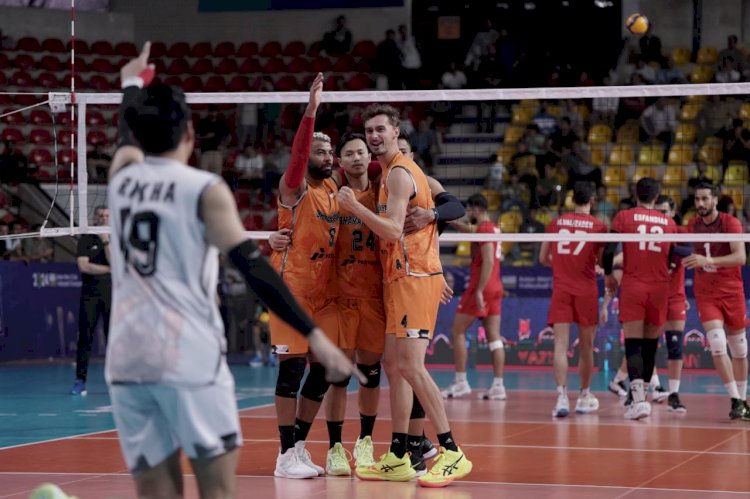 Tim Voli Bhayangkara Presisi Juara 3 AVC Men’s Club Championship 2024 di Iran