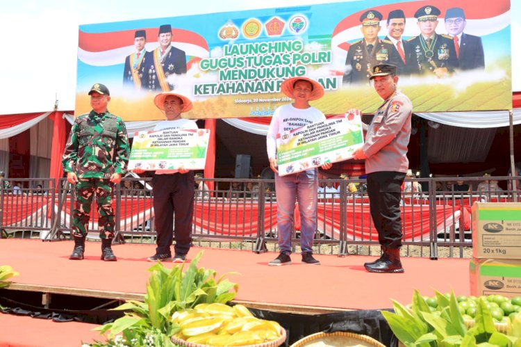 Dukung Program Swasembada Pangan, Kapolri-Panglima TNI Luncurkan Gugus Tugas Polri