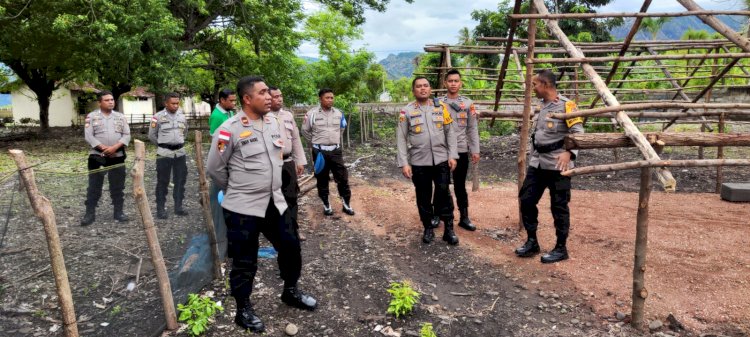 Kapolres TTU Pantau Program Ketahanan Pangan: Polsek Insana Utara Kelola Lahan Mati Menjadi Lahan Produktif