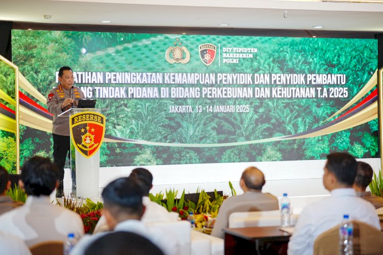 Hadiri Pelatihan Penyidik, Kapolri Minta Jajaran Cegah Potensi Kebocoran Anggaran Negara