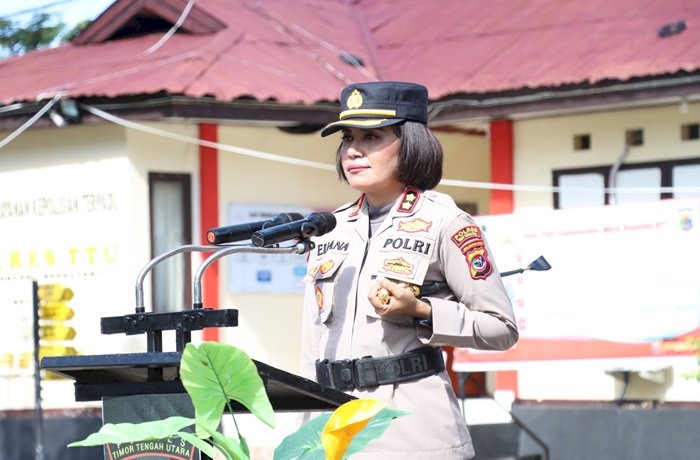 Kapolres TTU Tegaskan Pentingnya Kerjasama yang Harmonis dalam Pelaksanaan Tugas di Jajaran Polres TTU