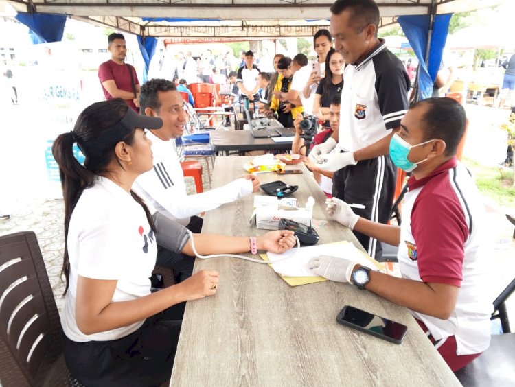 Polres TTU Hadirkan Pelayanan Humanis di Car Free Day: SIM, SKCK, dan Pemeriksaan Kesehatan Gratis