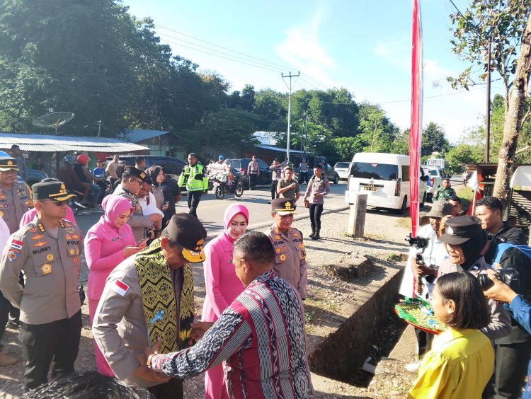 BREAKING NEWS – Kapolda NTT Bangun Sumur Bor di Polsek Noemuti