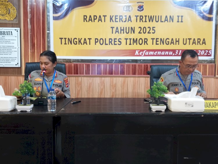 AKBP Eliana Papote Tekankan Etika Kelembagaan dalam Rapat Kerja Triwulan
