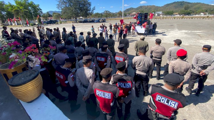 Polres TTU Sukses Jaga Kondusifitas Aksi Damai PMKRI TTU