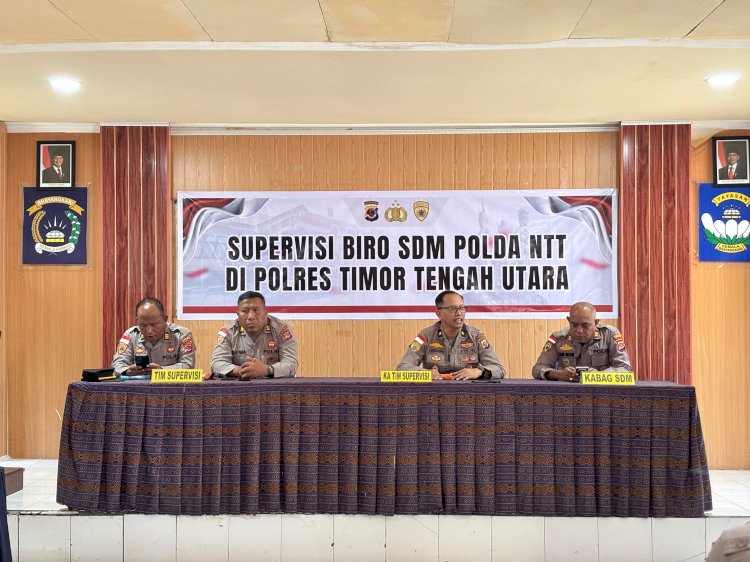 Supervisi Biro SDM Polda NTT di Polres TTU Fokus Tingkatkan Kualitas Pelayanan Personel