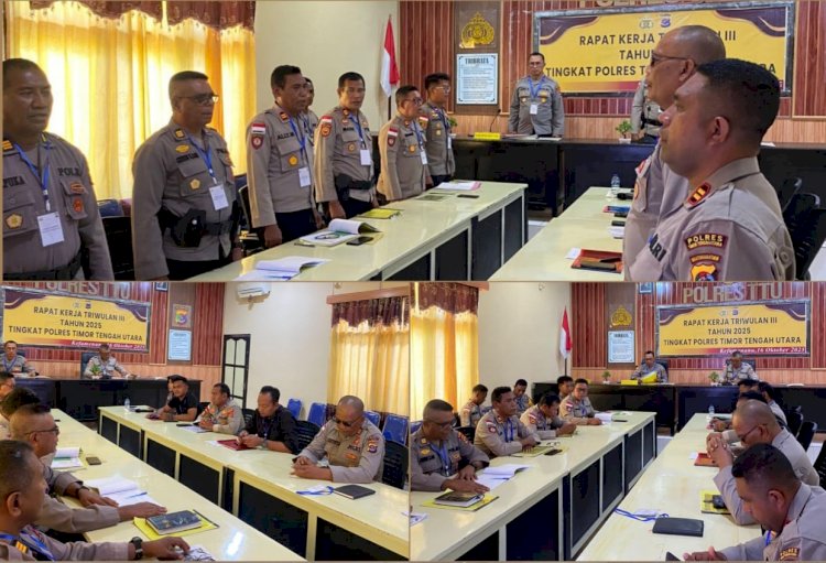 Polres TTU Gelar Raker Triwulan III, Soroti Kasus Miras dan Perkuat Pemetaan Kerawanan Kamtibmas